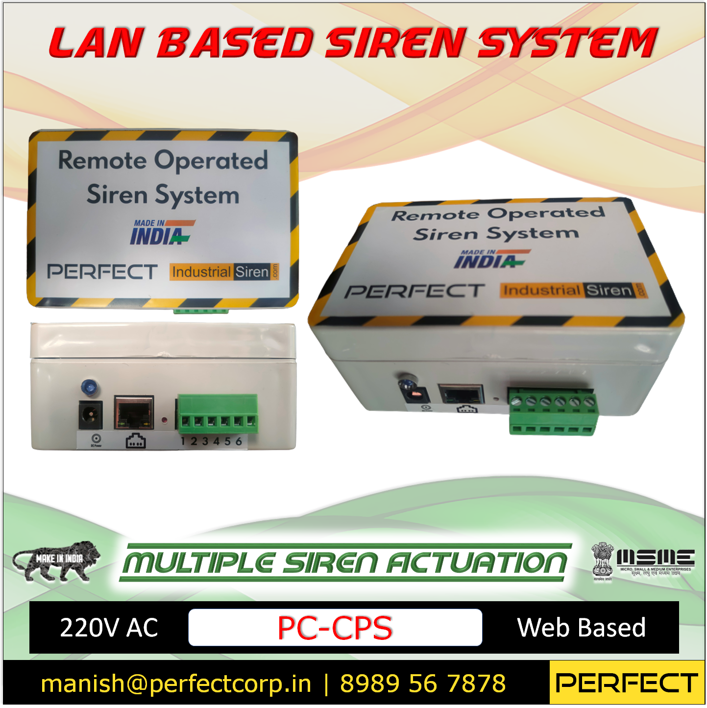 LAN BASED SIREN SYSTEM