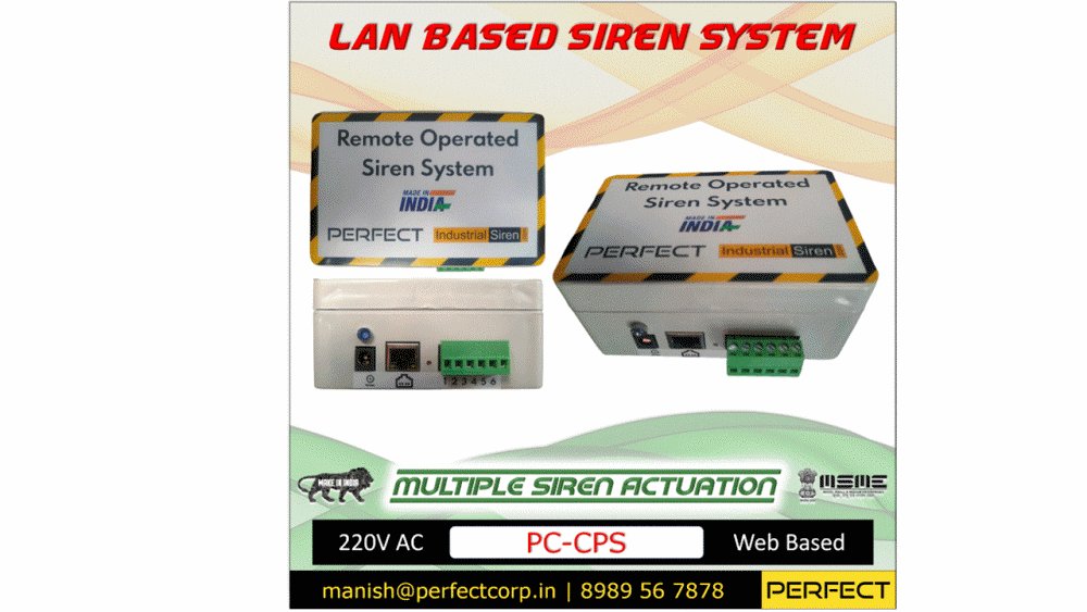 IP Based Alarm Systems - LAN Based Siren System
